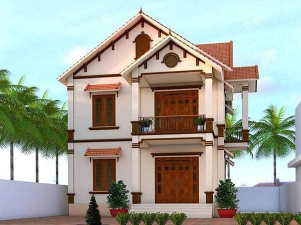  Nhà 2 tầng 3 phòng ngủ đơn giản nhưng tiện nghi, đáp ứng nhu cầu sinh hoạt của gia đình 4 - 6 người. Mặt tiền thiết kế hiện đại kết hợp không gian mở giúp tối ưu diện tích và ánh sáng. Ảnh: Shome