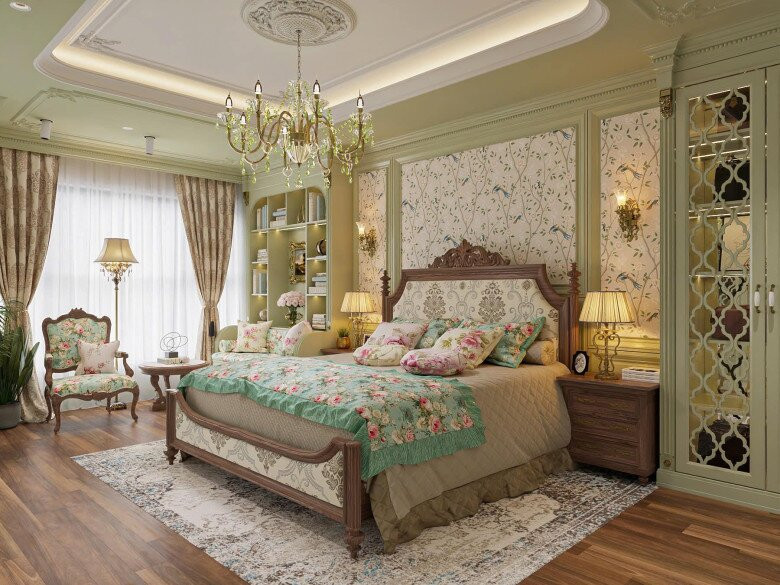 Tuy nhiên gần đây, Hoàng Kim Ngọc cho biết muốn sửa phòng ngủ. Dù thiết kế đã được lên nhưng nữ diễn viên chưa ưng ý. Ảnh: FBNV