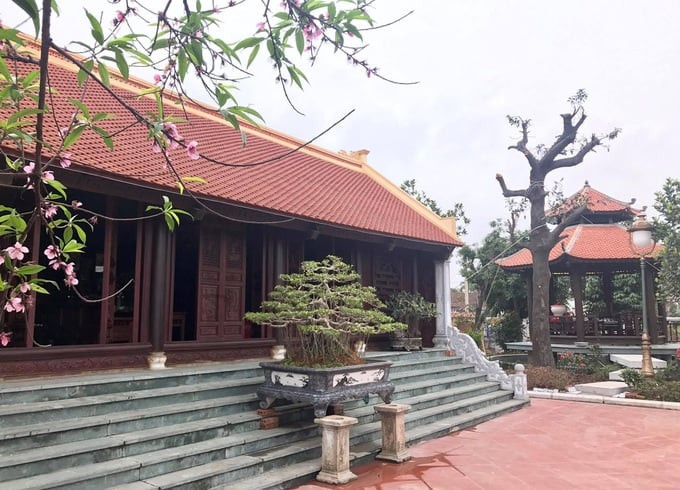 Nhà mới được lợp ngói, nâng cấp nền gạch và lát đá cao ráo, thoáng mát hơn. Ảnh: Người quan sát