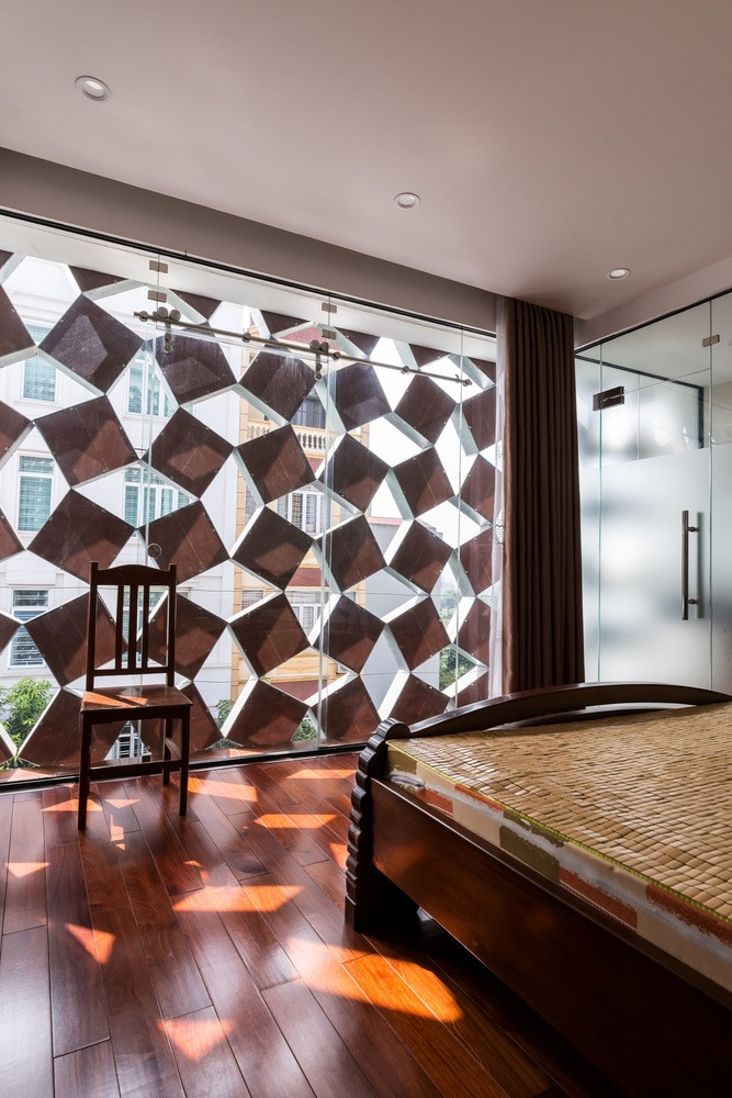 Từ tầng 4 mới là không gian nghỉ ngơi và thư giãn của gia đình. Ảnh: Nguyễn Tiến Thành