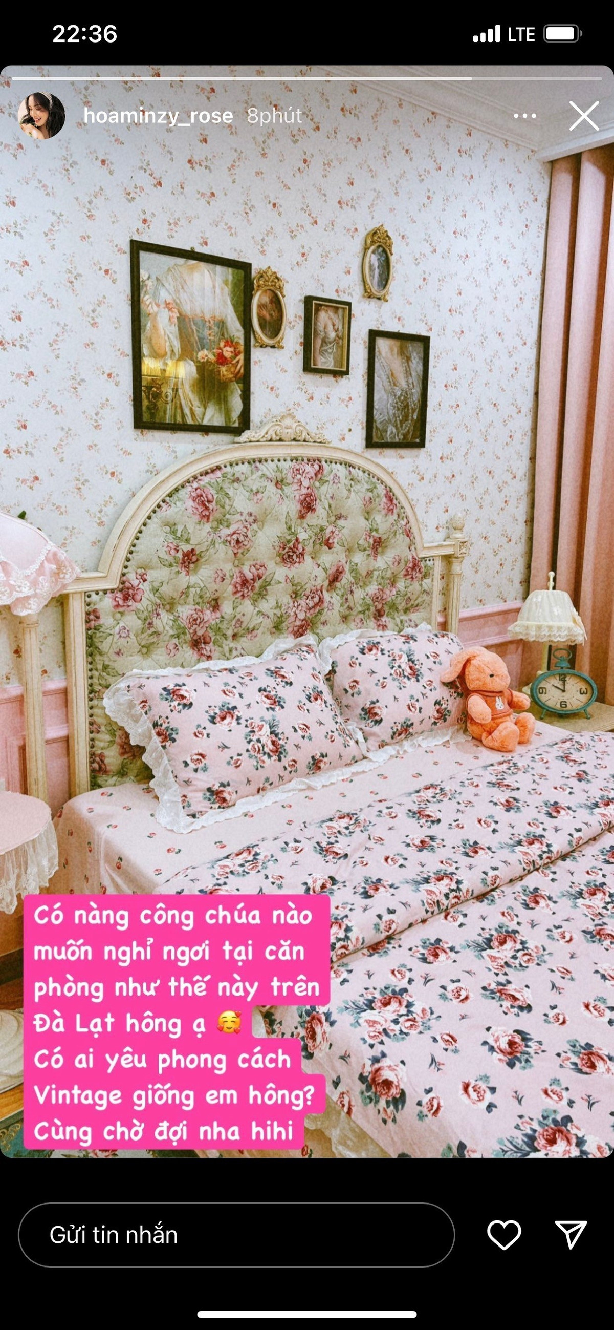 Hòa Minzy cũng từng hé lộ căn villa tại Đà Lạt được dùng làm nơi để kinh doanh riêng. Ảnh: FBNV
