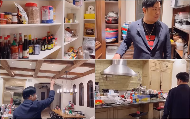 Trong nhà thậm chí có riêng một phòng chỉ để gia vị. Một phòng khác đựng xoong, nồi... Ảnh chụp màn hình.