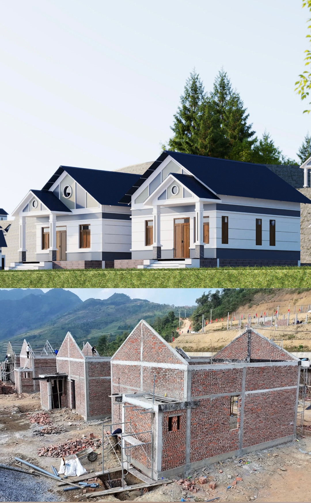  Nữ đại gia ngành thẩm mỹ cho biết 40 căn nhà tình thương tại Cao Bằng sẽ được bàn giao trước Tết Nguyên đán. Ảnh: Facebook