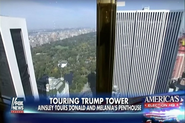 Gia đình ông Doland Trump sở hữu một căn penthouse chiếm 3 tầng trên cùng. Căn hộ sở hữu tầm hình đắt giá với khung cảnh tươi xanh của Central Park. Ảnh: Fox News