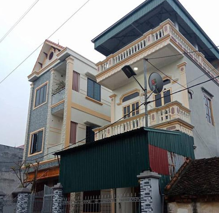 Quang Hải còn xây thêm một căn nhà mới bên trái, cạnh nhà của bố mẹ ở Đông Anh (Hà Nội). Ảnh: Vietnamnet