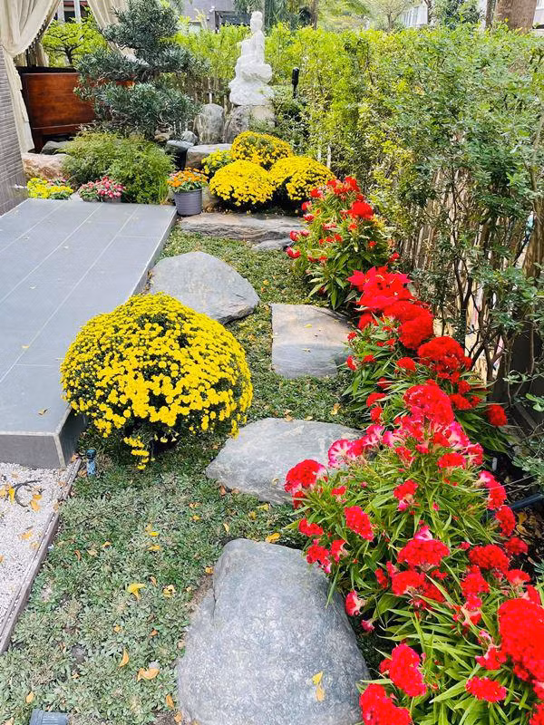 Bên cạnh đó, Nhật Kim Anh còn trồng rất nhiều loại hoa quanh biệt thự. Ảnh: FB Nhật Kim Anh