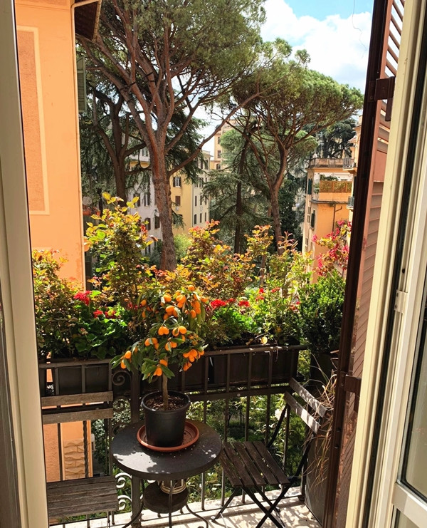 Ban công với nhiều cây và hoa là góc Ngô Mỹ Uyên rất yêu thích. Ảnh: Vietnamnet