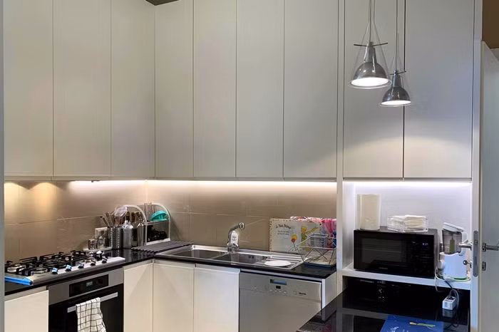 Nhà bếp đầy đủ trang thiết bị hiện đại. Ảnh: Vietnamnet