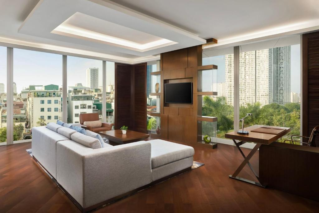 JW Marriott Hanoi cũng từng là nơi lưu trú của các vị lãnh đạo Mỹ như cựu Tổng thống Barack Obama và Tổng thống Joe Biden khi đến thăm Việt Nam. Ảnh: Booking