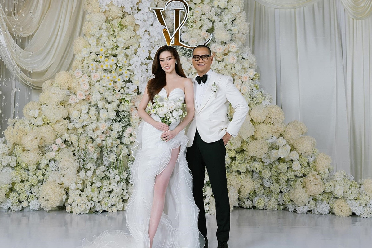 Mới đây, đám cưới của Hoa hậu Khánh Vân và chồng hơn 17 tuổi thu hút sự chú ý của đông đảo khán giả. Ảnh: Vietnamnet