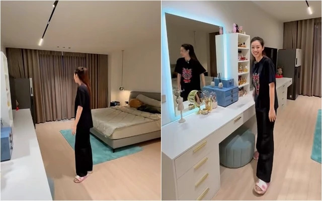 Phòng ngủ đơn giản và nhẹ nhàng. Ảnh chụp màn hình