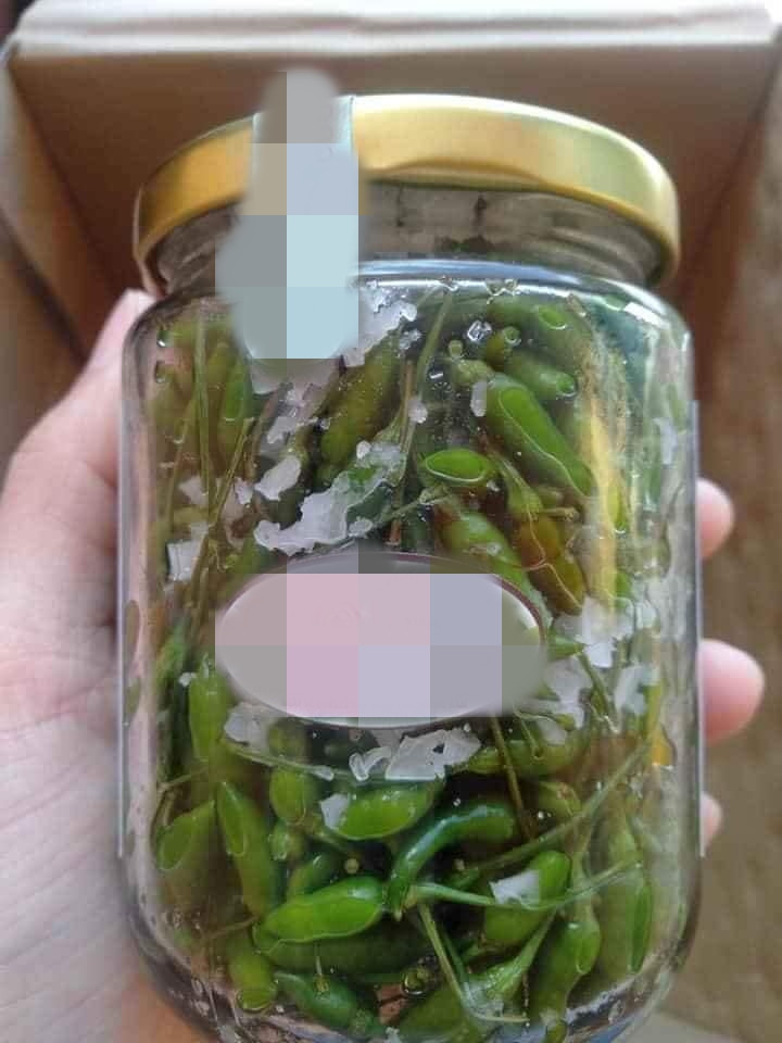 Ngoài ăn tươi, ớt a riêu có thể dùng để ngâm muối, ngâm măng chua, tẩm gia vị... Ảnh: Facebook