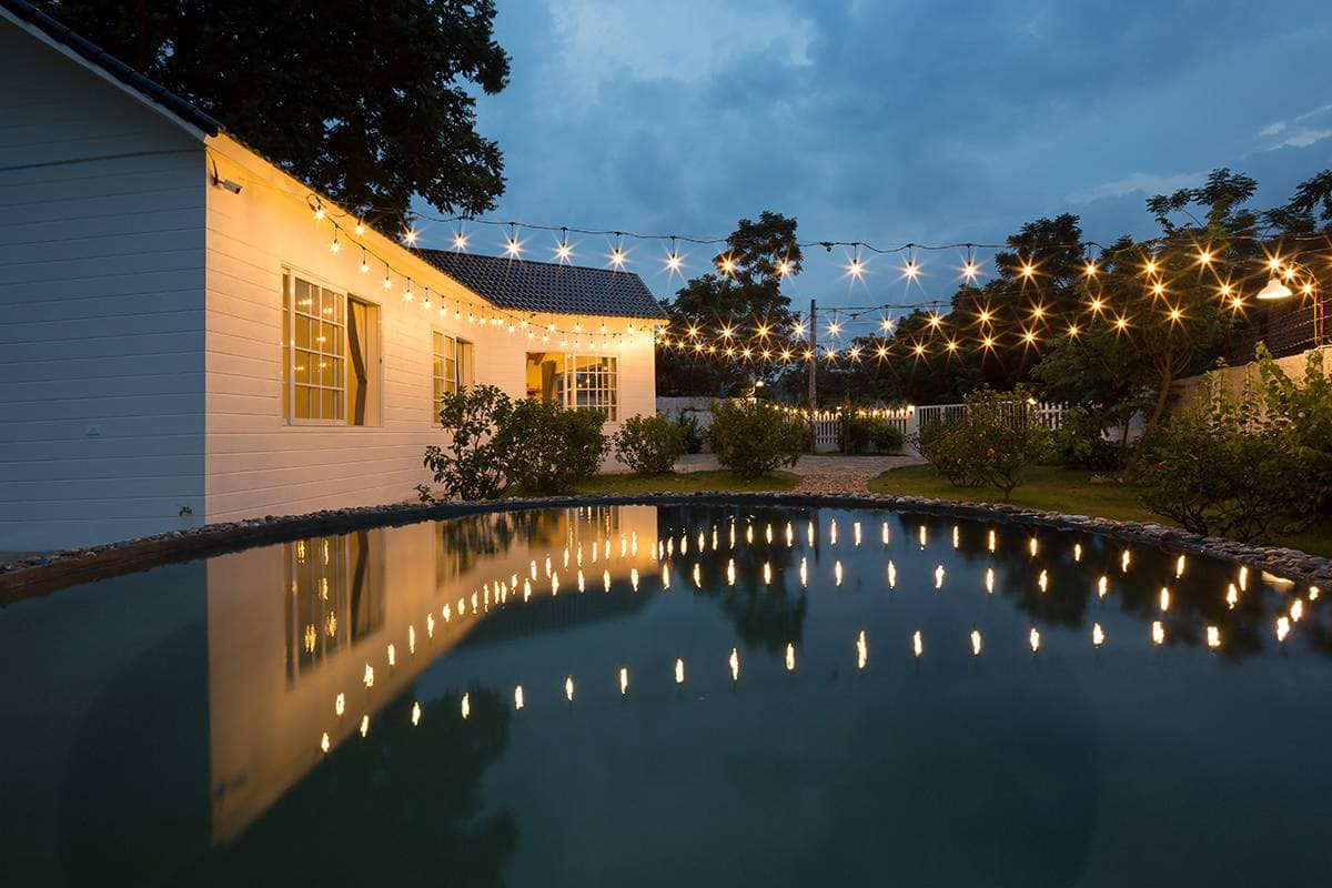 Căn nhà lung linh khi lên đèn vào buổi tối. Ảnh: FB Đỗ Duy Nam