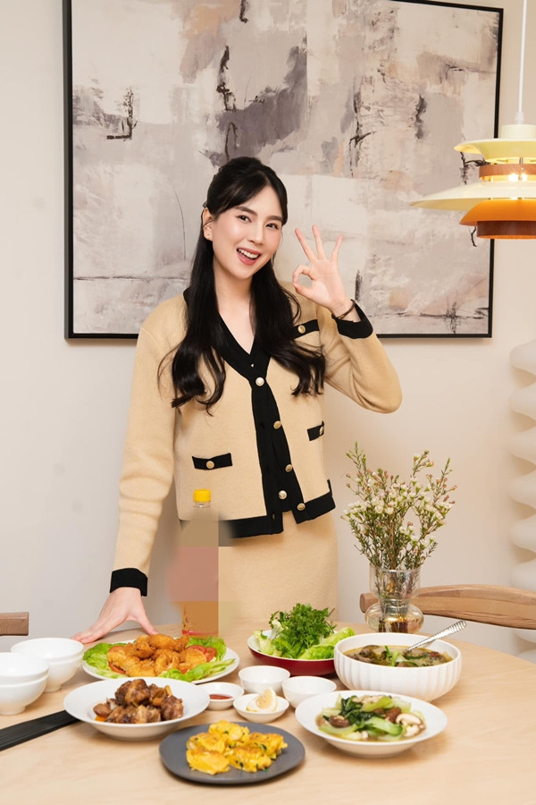 Trước đó, MC Mai Ngọc sống trong căn hộ nhỏ ấm cúng được cô mua vào cuối năm 2023. Ảnh: FB Mai Ngoc