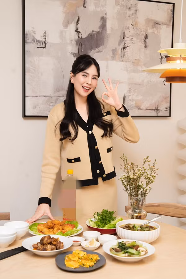 Trước đó, MC Mai Ngọc sống trong căn hộ nhỏ ấm cúng được cô mua vào cuối năm 2023. Ảnh: FB Mai Ngoc