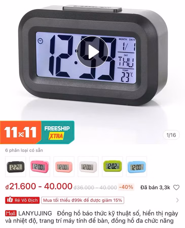Dong ho Led de ban... gia re thanh bo di
