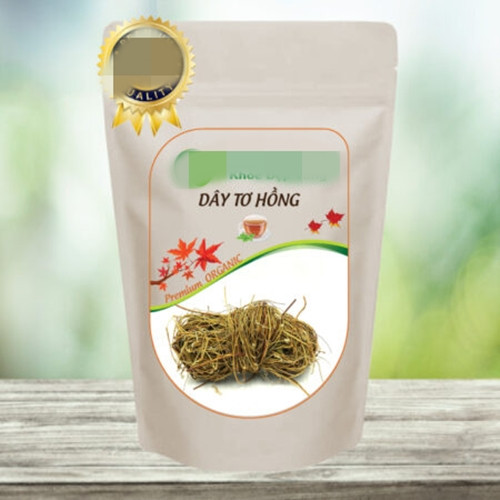 Tơ hồng vàng sấy khô đóng túi có giá lên tới 120.000 đồng. Ảnh: Internet