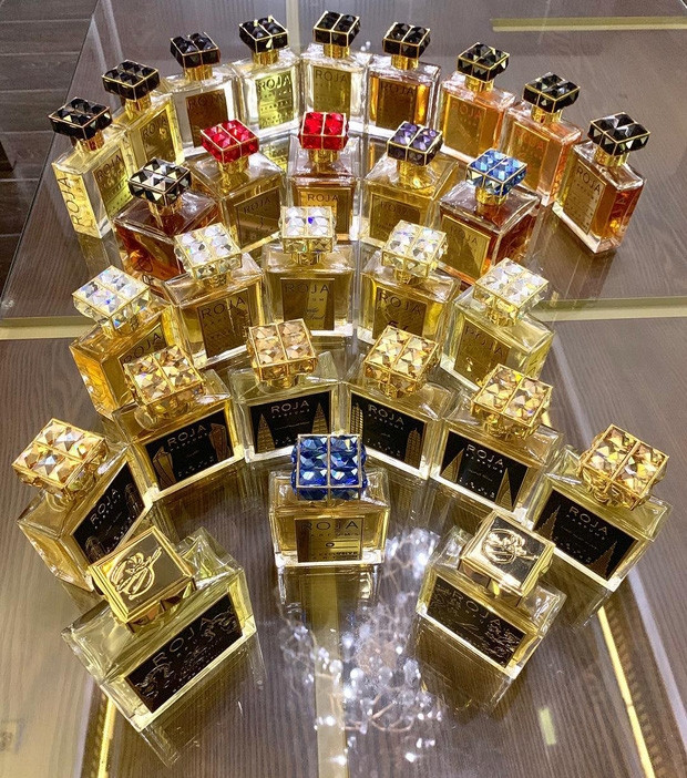 Hari Won từng khiến dân tình choáng ngợp khi hé lộ bộ sưu tập hơn 600 lọ nước hoa của Trấn Thành. Ảnh: FBNV
