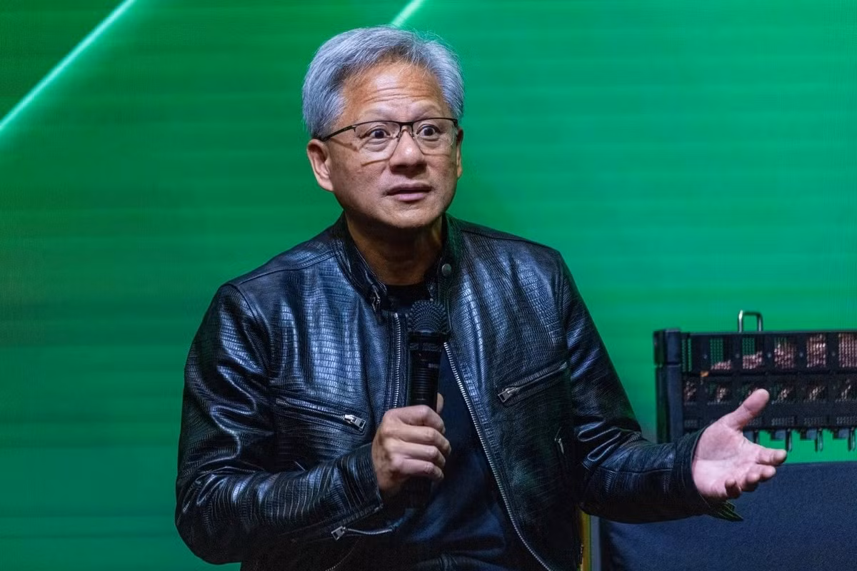 Tổng tài sản của Jensen Huang hiện đạt 124 tỷ USD, vượt qua cả giá trị vốn hóa của những tập đoàn lớn như Sony. Ảnh: CNBC