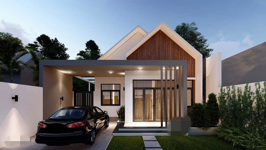 Mang phong cách hiện đại, nhà cấp 4 hướng đến sự đơn giản, không có nhiều chi tiết cầu kỳ. Ảnh: Neohouse