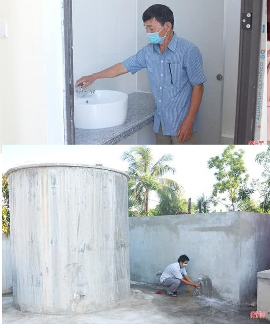 Nhà cộng đồng có toilet rất sạch sẽ thuận tiện cho bà con tránh trú bão lũ an toàn và vệ sinh. Có cả bồn cấp nước to phục vụ cấp nước sạch cho bà con. Trước đó, Thủy Tiên công khai thông báo đã quyên góp được hơn 177 tỷ đồng trong đợt lũ miền Trung năm 2020. Ngoài ra, vợ chồng cô còn góp thêm 3,7 tỷ đồng và tự bỏ tiền ăn ở đi lại trong những chuyến đi từ thiện suốt hơn 40 ngày.
