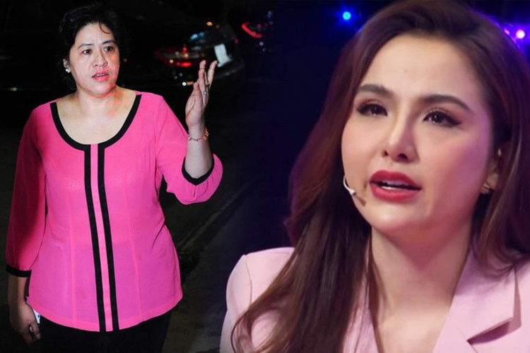 Năm 2014, khi Diễm Hương đang làm giám khảo cuộc thi “Ngôi sao mới”, mẹ cô đã tới tận nơi la mắng con bên ngoài sảnh. "Tôi là mẹ của Diễm Hương. Tôi muốn nói rằng cô ấy không xứng đáng là giám khảo cuộc thi này". (Ảnh: Zing)