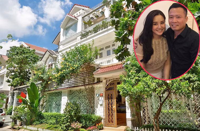 Nữ ca sĩ Vy Oanh được chồng tặng căn biệt thự trắng trị giá 40 tỷ đồng, rộng 1.400m2 ở trung tâm quận 2 TP.HCM.