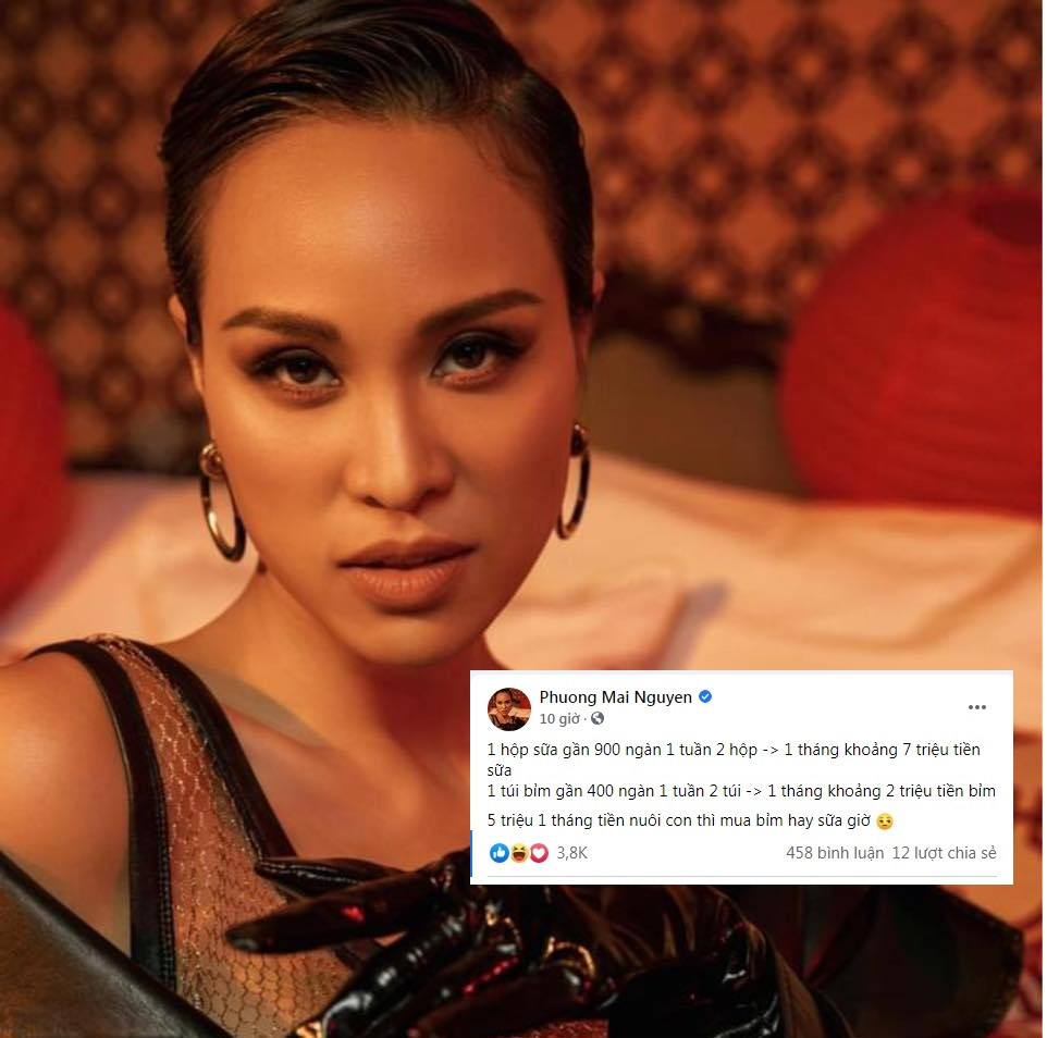 Chia sẻ của Thiên An về chuyện Jack chu cấp cho con sau khi hai người chia tay khiến không ít sao Việt phản ứng gay gắt. Trên trang cá nhân của mình, MC Phương Mai đã có những chia sẻ đầy mỉa mai khi cho rằng, với 5 triệu/tháng tiền nuôi con thì không biết nên mua bỉm hay mua sữa?