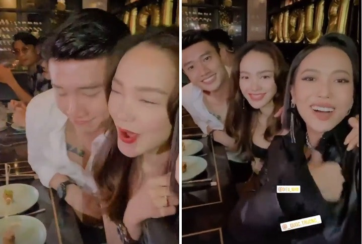 Sau những khoảnh khắc thân mật được cho là trên mức tình bạn bị "chộp" lại, Minh Hằng và Quốc Trường trở thành tâm điểm của sự chú ý giữa nghi vấn đang hẹn hò bí mật. Ảnh: Kenh14.