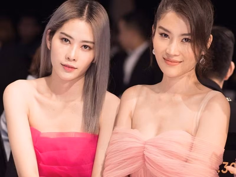 Người đẹp Tiền Giang còn có một người anh trai và một người chị sinh đôi tên Nam Anh (trái). (Ảnh: Lao động)