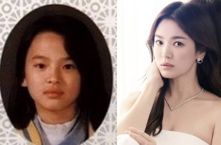 Song Hye Kyo là một trong số ít sao Hàn đẹp tự nhiên từ nhỏ và không phụ thuộc phẫu thuật thẩm mỹ. (Ảnh: internet)