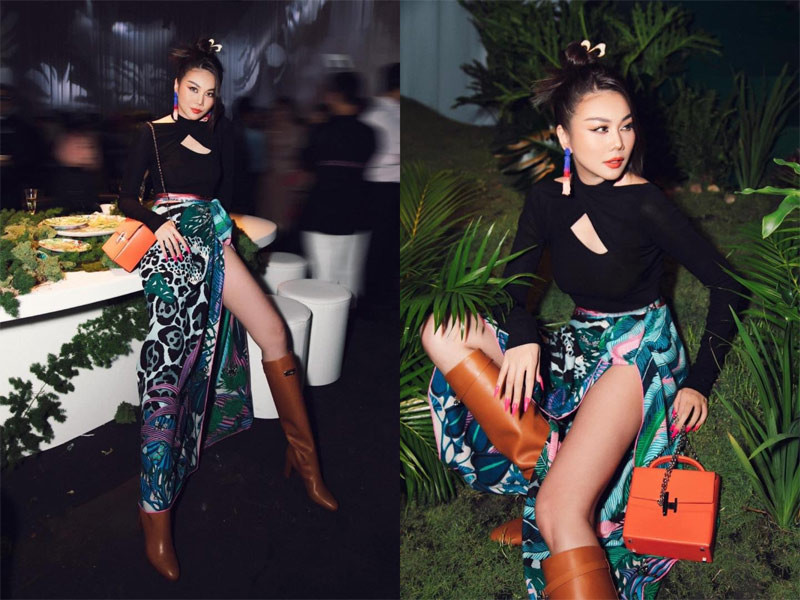 Không cần phải hở hang nhiều, nhưng Thanh Hằng luôn biết cách để làm mình nổi bật giữa đám đông.