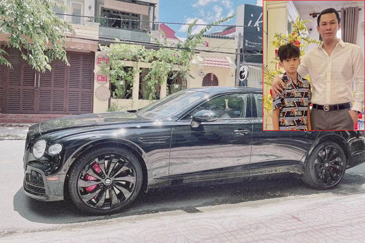 Mới đây, con trai Lệ Quyên, bé Bo (tên thật là Kỳ Anh) đã được bố, doanh nhân Đức Huy mua tặng siêu xe Bentley Flying Spur giá hơn 25 tỷ.
