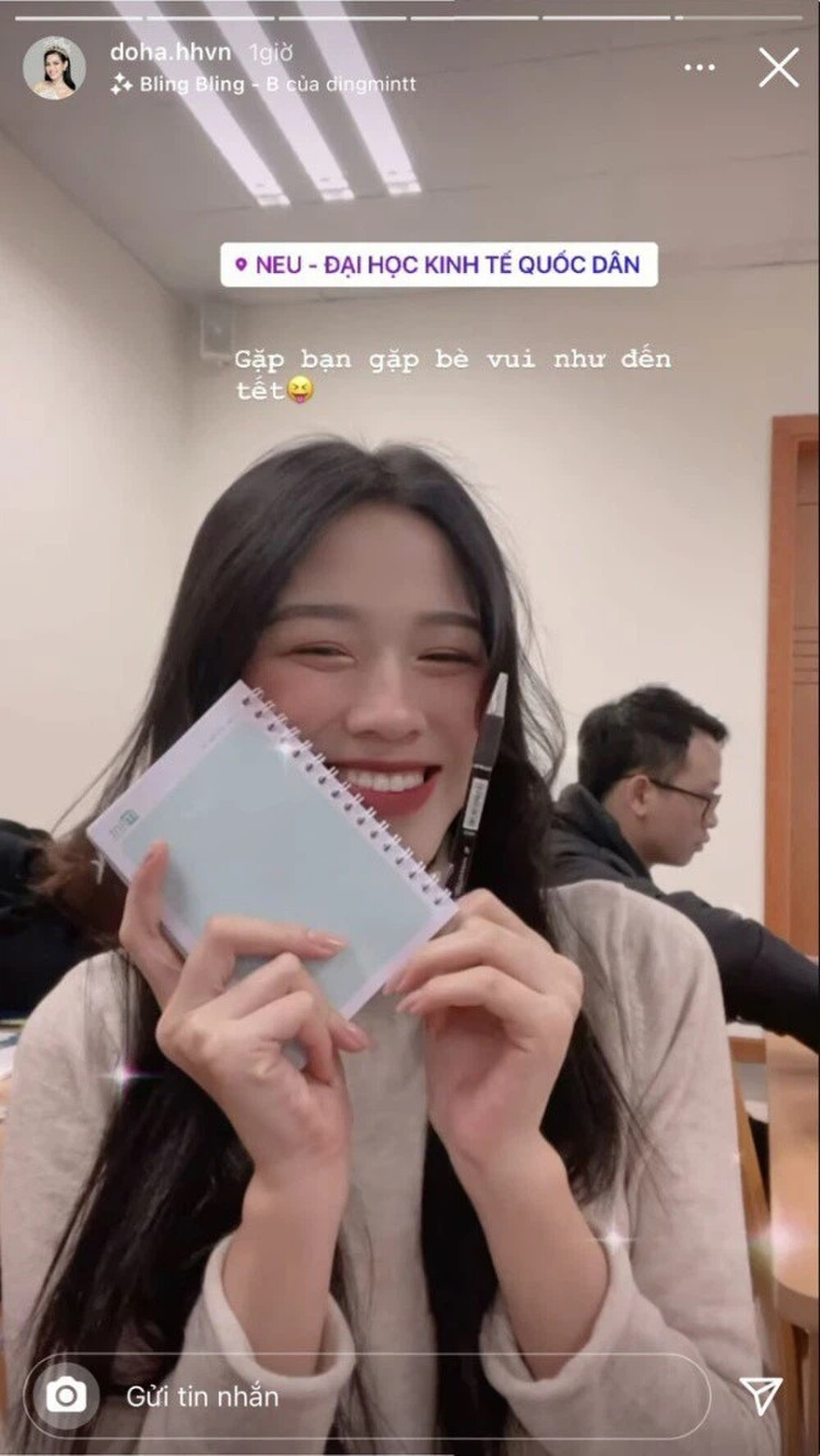 Đỗ Thị Hà hiện là sinh viên năm 2 của trường Đại học Kinh tế Quốc dân.