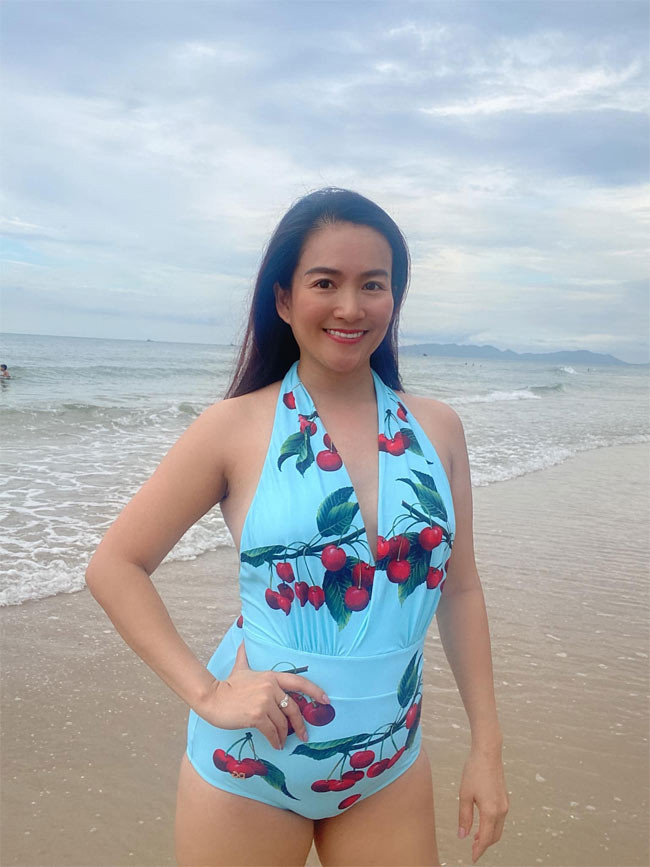 Vẻ đẹp khỏe khoắn và đầy năng lượng của Anh Thơ được nhiều người khen.