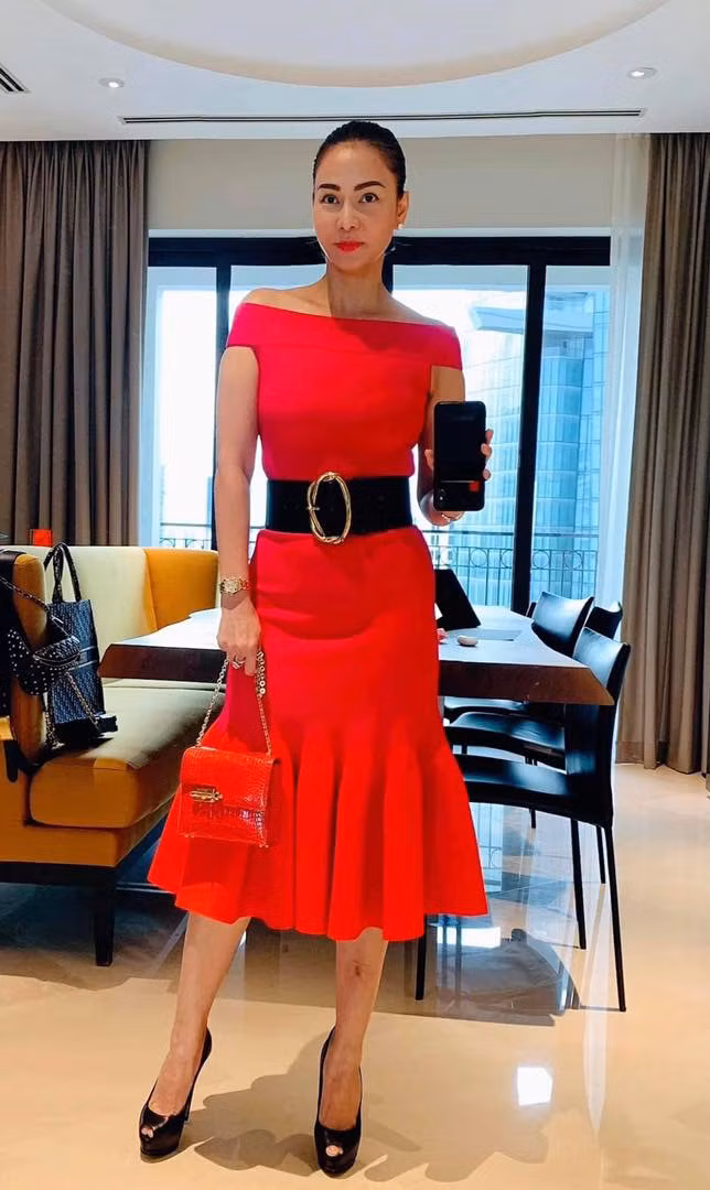 Một số cư dân mạng nhìn thấy hình ảnh mới nhất của Thu Minh đồn đoán cô phẫu thuật thẩm mỹ mới có thể nổi cơ như vậy.