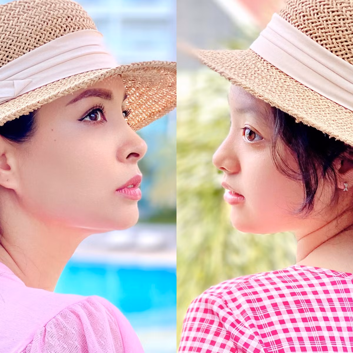 Trong khi đó, cô em Suti (tên thật Lê Gia An), nhỏ hơn chị gái một tuổi, lại có nhiều nét giống mẹ.