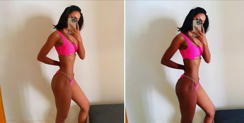  Đường cong nóng bỏng của H'hen Niê khiến ai nấy cũng phải trầm trồ.