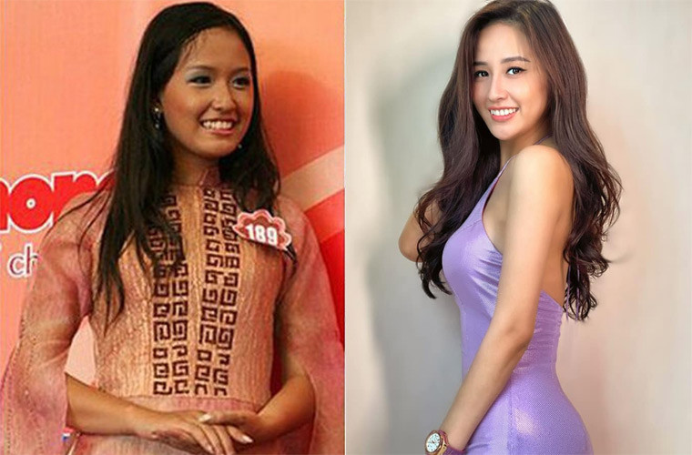 Khi còn là thí sinh tham dự cuộc thi Hoa hậu Việt Nam 2006, Mai Phương Thúy đen nhẻm và chưa xinh đẹp như bây giờ. (Ảnh: An ninh thủ đô, FBNV)