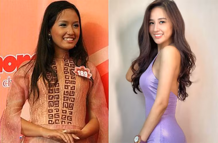 Khi còn là thí sinh tham dự cuộc thi Hoa hậu Việt Nam 2006, Mai Phương Thúy đen nhẻm và chưa xinh đẹp như bây giờ. (Ảnh: An ninh thủ đô, FBNV)