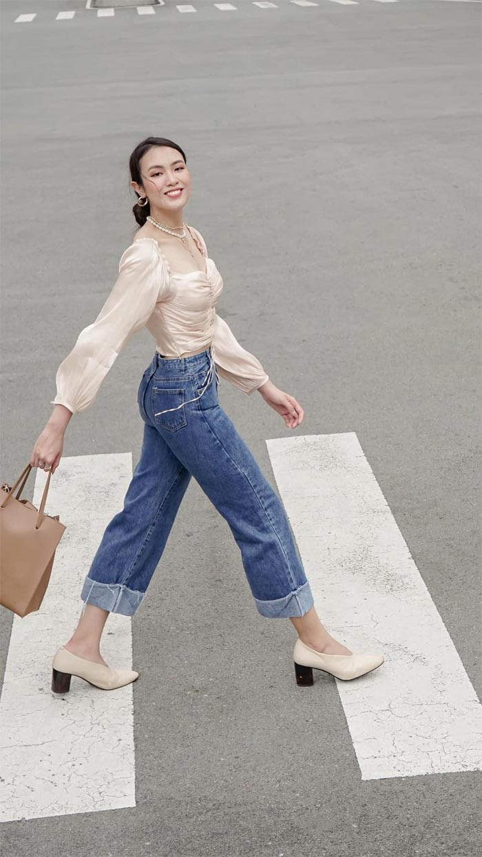 Với dáng vóc hiện tại, Thuỷ Tiên mặc style gì cũng đẹp. (Ảnh: FBNV)