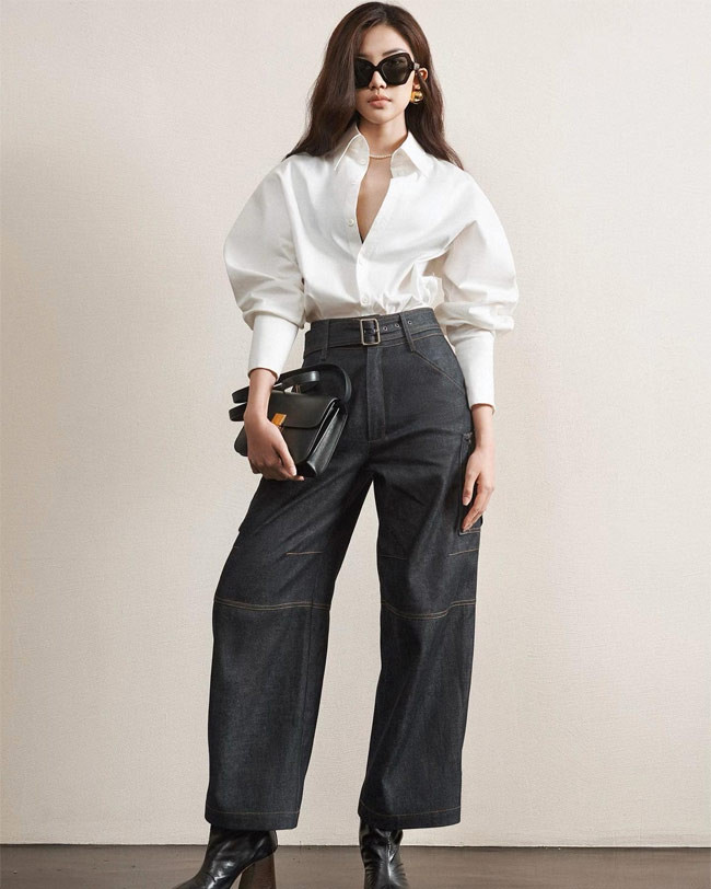 Diễn viên Lương Thanh biến hoá thành quý cô sang chảnh với outfit cực chất.