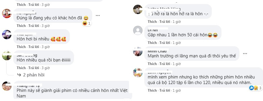 Dù chưa hết phim nhưng khán giả đã dự đoán "Hương vị tình thân" sẽ giành giải phim có nhiều cảnh hôn nhất Việt Nam.
