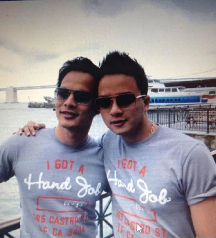 Năm 2012, Cao Thái Sơn bị nghi ngờ quan hệ đồng tính với một Việt kiều Mỹ tên Adam Nguyễn. (Ảnh: phunutoday)