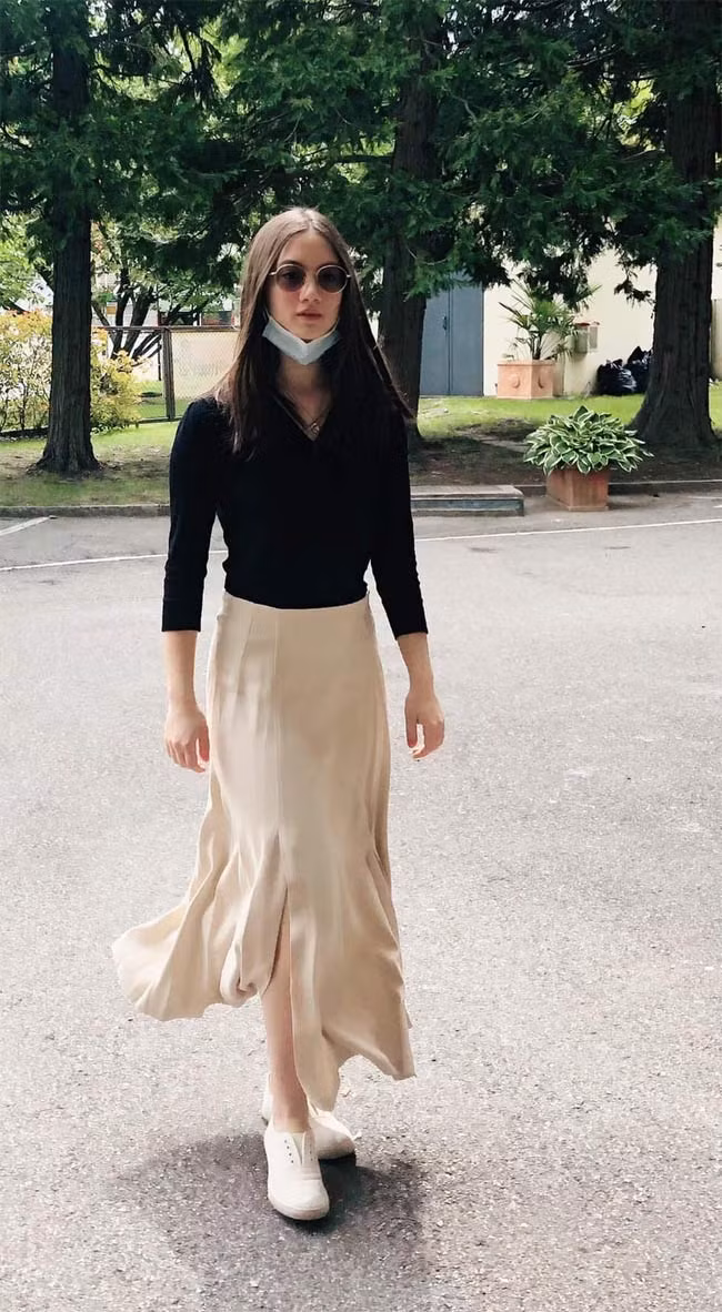 Vóc dáng, khuôn mặt của Giulia đều được mọi người nhận xét là chuẩn hoa hậu.