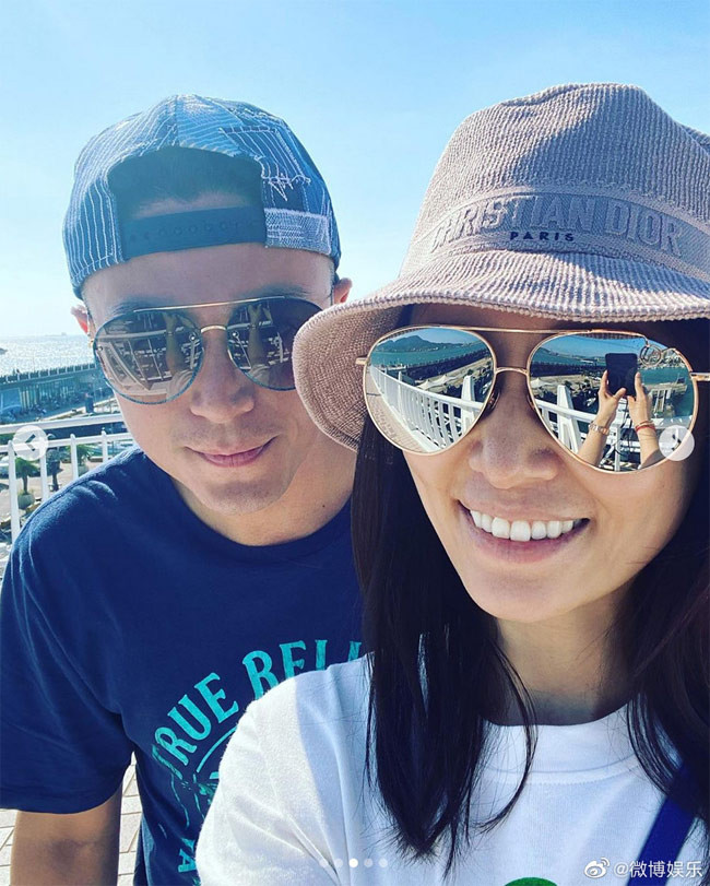 Đầu năm 2017, Lâm Tâm Như hạ sinh con gái đầu lòng. (Ảnh: weibo)