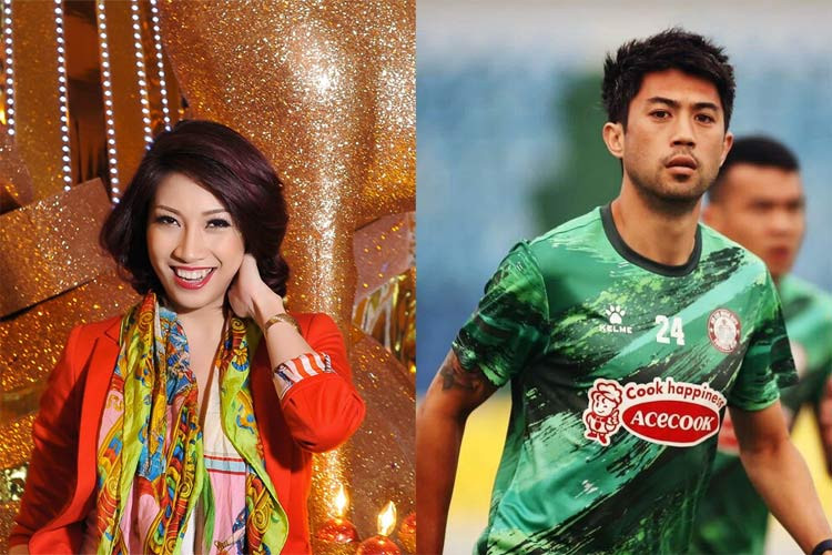 Sau mối tình chóng vánh và bẽ bàng với Công Vinh, Pha Lê lại vướng tin hẹn hò với chàng cầu thủ Việt kiều Lee Nguyễn. (Ảnh: FBNV, saostar)