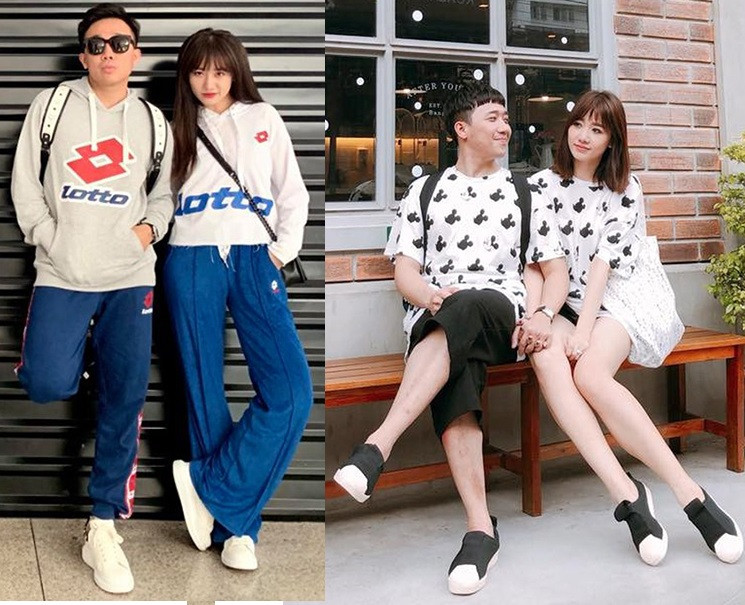 Cặp vợ chồng nổi đình đám Vbiz thường xuyên diện đồ đôi đi du lịch.