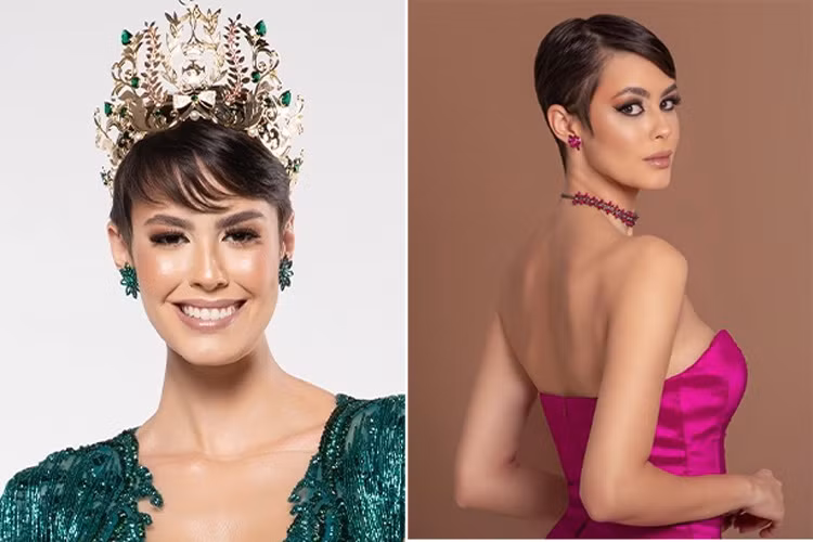 Á hậu 2 Miss Grand International 2021, Lorena Goncalves Rodrigues, 26 tuổi, cao 1m75, nặng 55kg, số đo ba vòng 86-63-86. Người đẹp Brazil là người mẫu chuyên nghiệp từ năm 2005. Sở thích của cô là du lịch, nghiên cứu về lịch sử thời trang, sản xuất các nội dung trên mạng xã hội. Lorena Goncalves Rodrigues tốt nghiệp ngành Nghệ thuật tại Đại học Liên bang Juiz de Fora năm 2018; tốt nghiệp ngành Giao tiếp xã hội vào năm 2019.