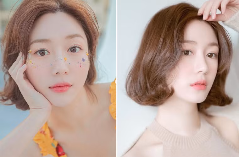 Với khuôn mặt không điểm chết này, Lee Da In để kiểu tóc nào cũng xinh.